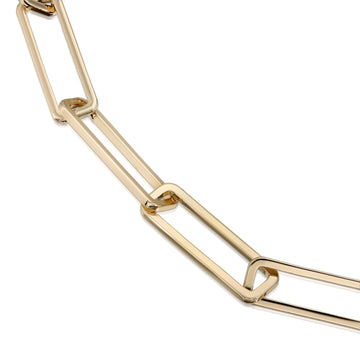 Large Rectangle Link Chain Anklet by eklexic